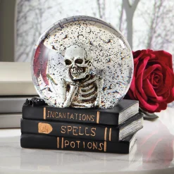 Bookish Skeleton Waterglobe