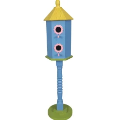 28" Bright Pedestal Birdhouse