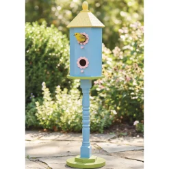 28" Bright Pedestal Birdhouse