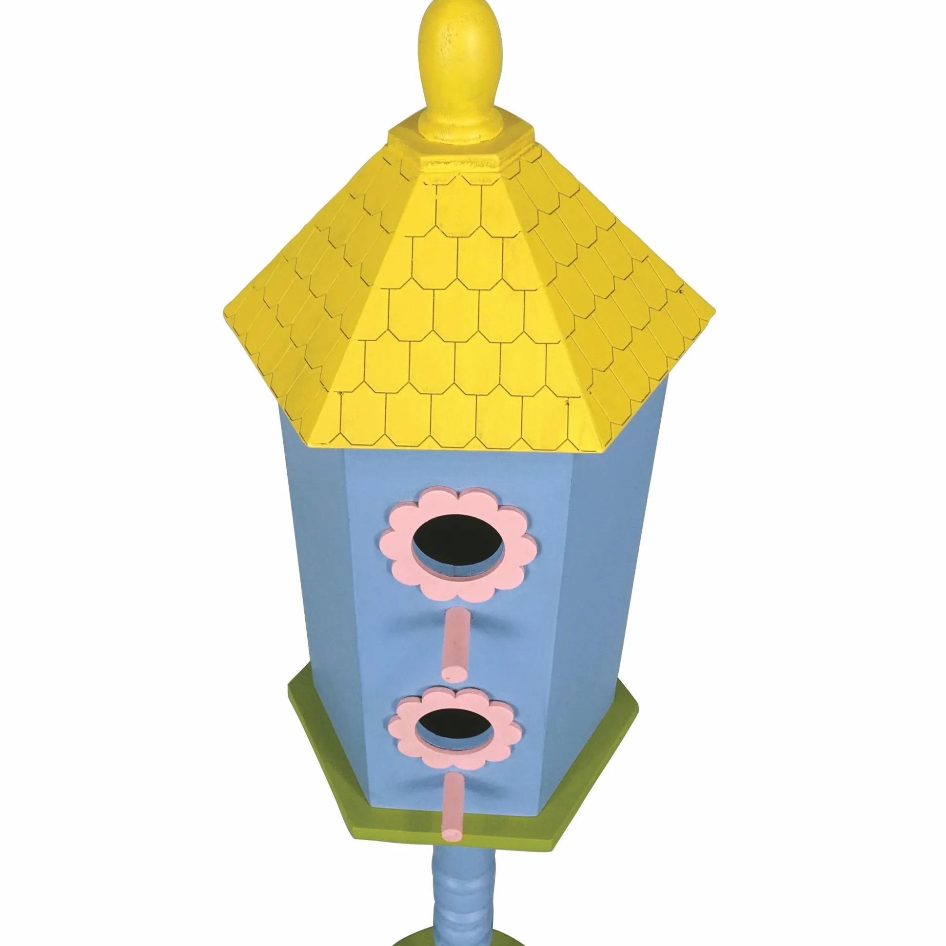 28" Bright Pedestal Birdhouse