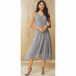 Brigid Beaded Women's Dress with Sheer Jacket