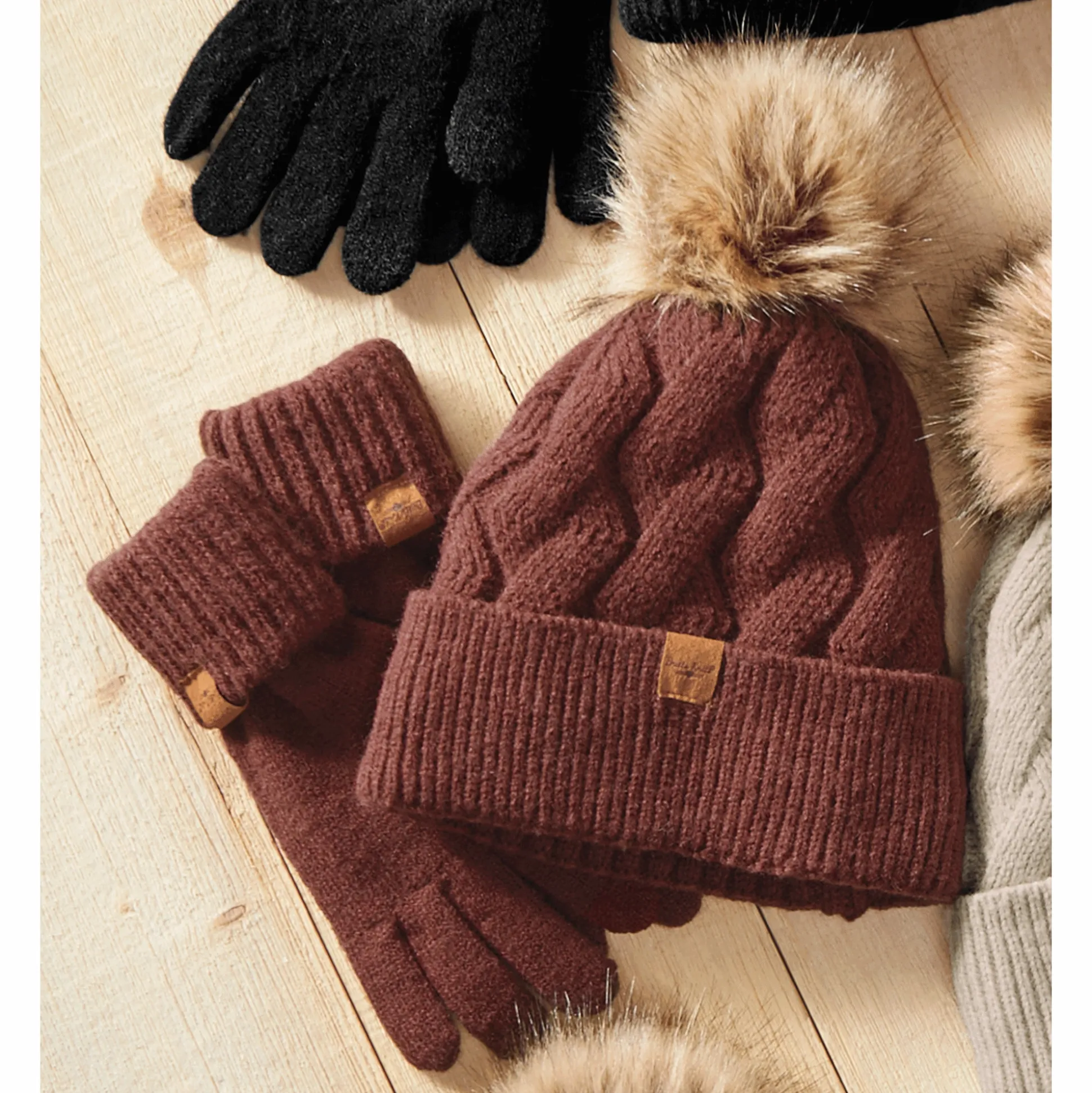 Britt's Knits Mainstay Hat and Tech Glove Set