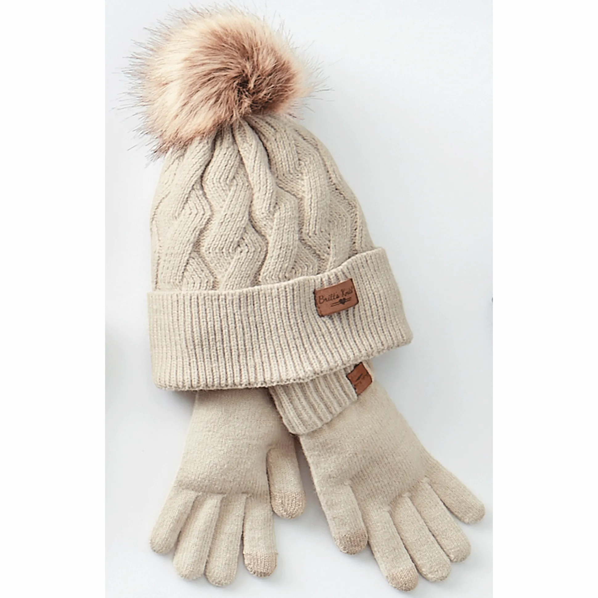 Britt's Knits Mainstay Hat and Tech Glove Set
