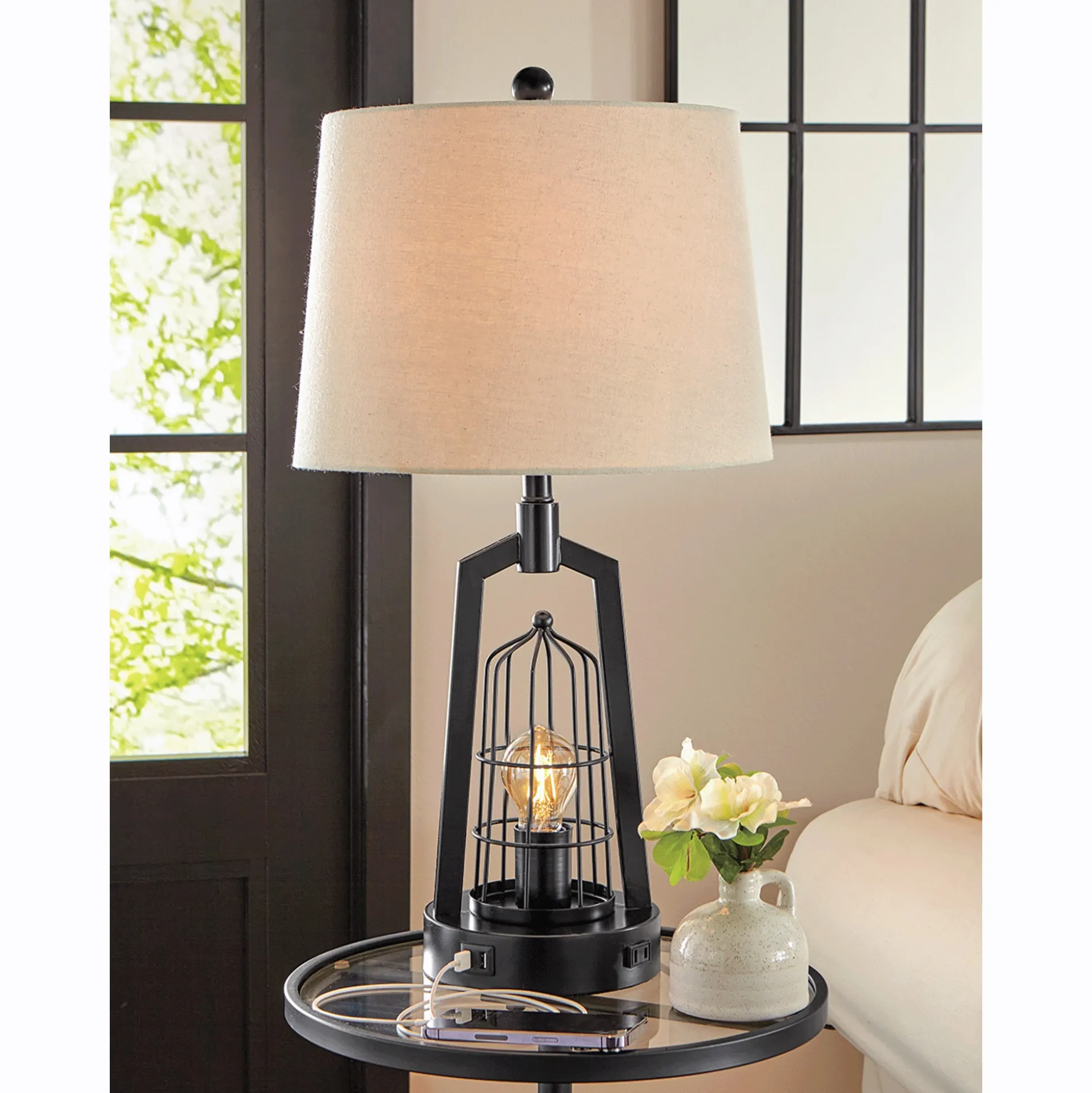 Bronn Caged Table Lamp