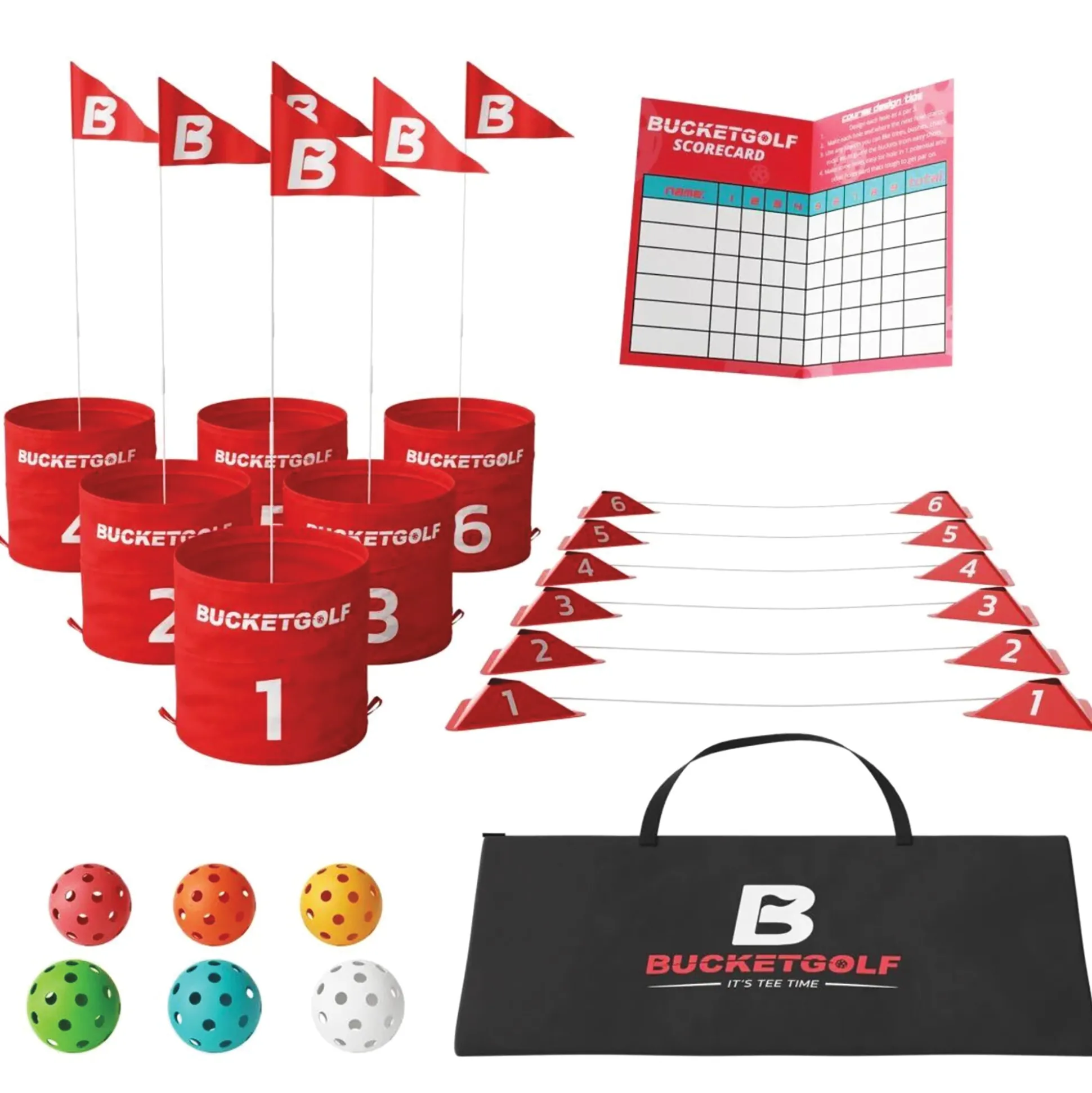 Bucketgolf Bundle 6-Hole Set with Clubs