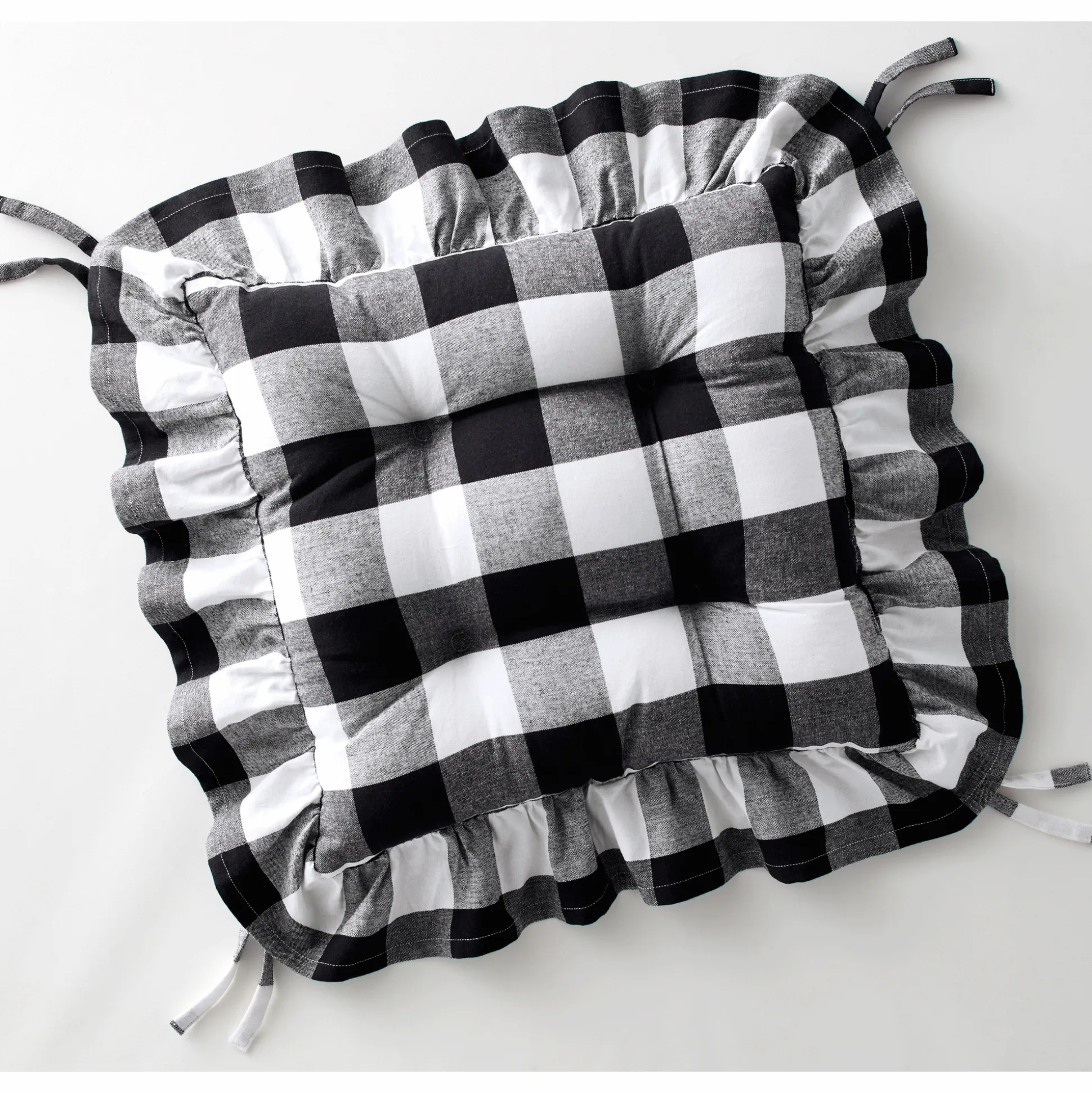 Buffalo Check Chair Cushion