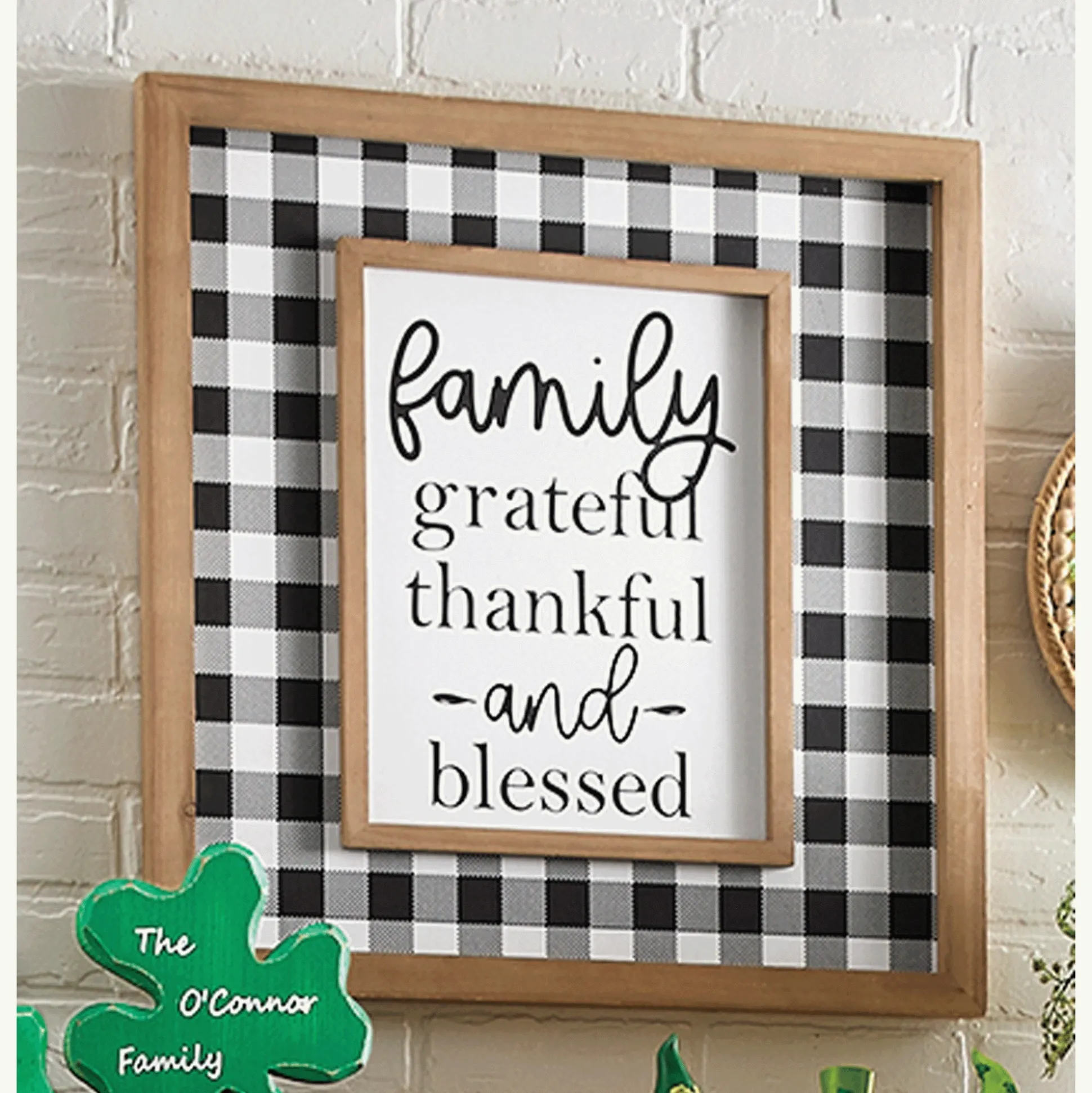Buffalo Check Sentiment Wall Art