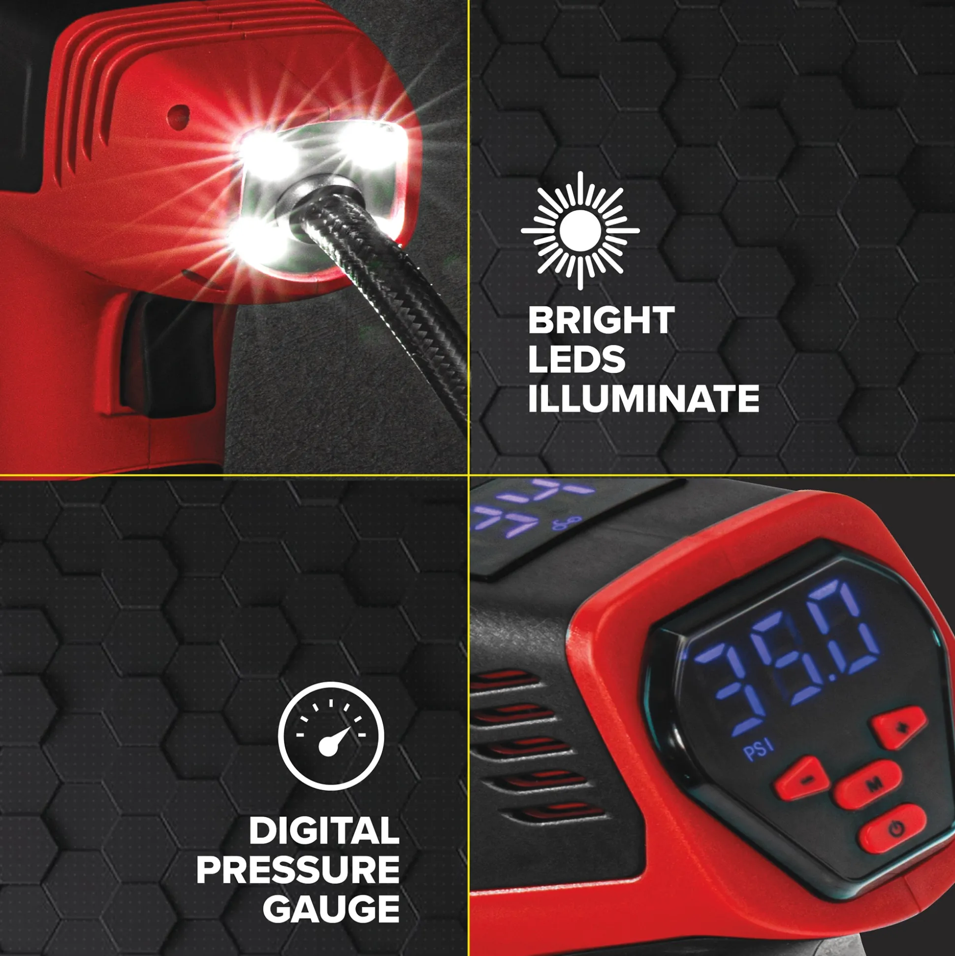 Bullseye Pro Rechargeable Tire Inflator