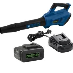 Bundle and Save Pack: Powr-Kraft 20V Cordless Blower with 4.0Ah Lithium-Ion Battery & Charger by Montgomery Ward