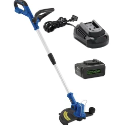 Bundle and Save Pack: Powr-Kraft 20V String Trimmier with 4.0Ah Lithium-Ion Battery & Charger by Montgomery Ward