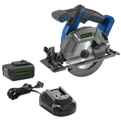 Bundle and Save Pack: Powr-Kraft 20V Circular Saw with 4.0Ah Lithium-Ion Battery & Charger by Montgomery Ward