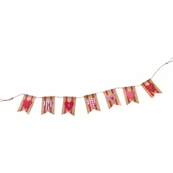 Burlap Heart Garland