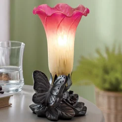 Butterfly and Flower Lamp