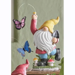 Butterfly Catching Solar Gnomes