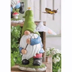 Butterfly Catching Solar Gnomes