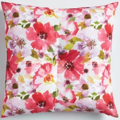Button-Tufted Outdoor Pillow