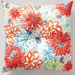 Button-Tufted Outdoor Pillow