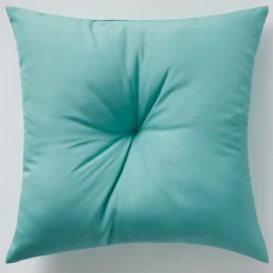 Button-Tufted Outdoor Pillow
