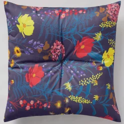 Button-Tufted Outdoor Pillow