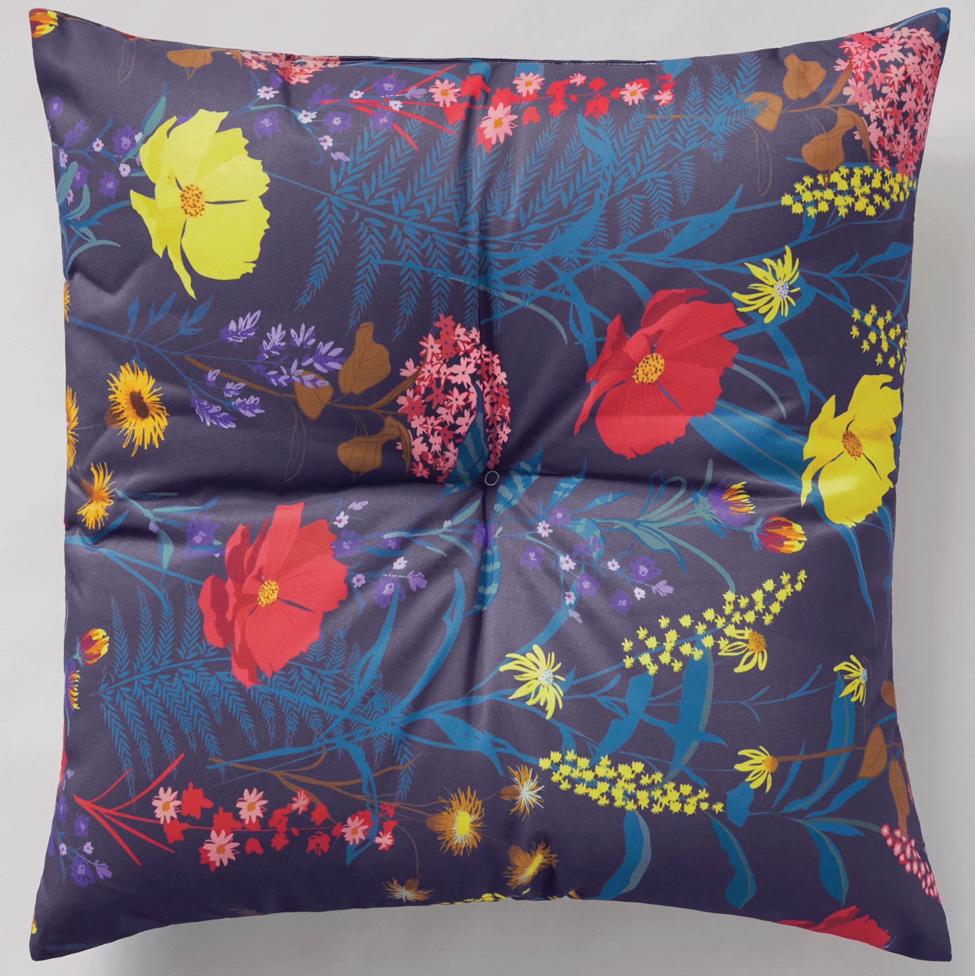 Button-Tufted Outdoor Pillow