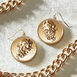 Cameo Metal Necklace, Bracelet and Earrings - Buy All and Save