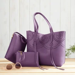 Camille Tote with Matching Bag & Pouch