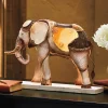 Capiz Elephant Lamp