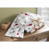 Cardinal Print Flannel Sheet Set