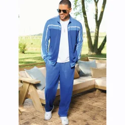Carl Men's 2-Piece Colorblock French Terry Active Set