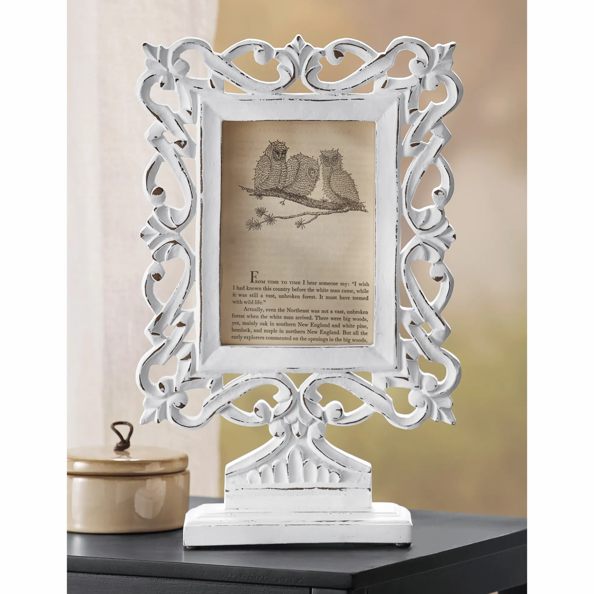 Carved Tabletop Picture Frame