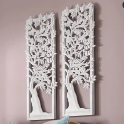 Carved Tree Wall Panel