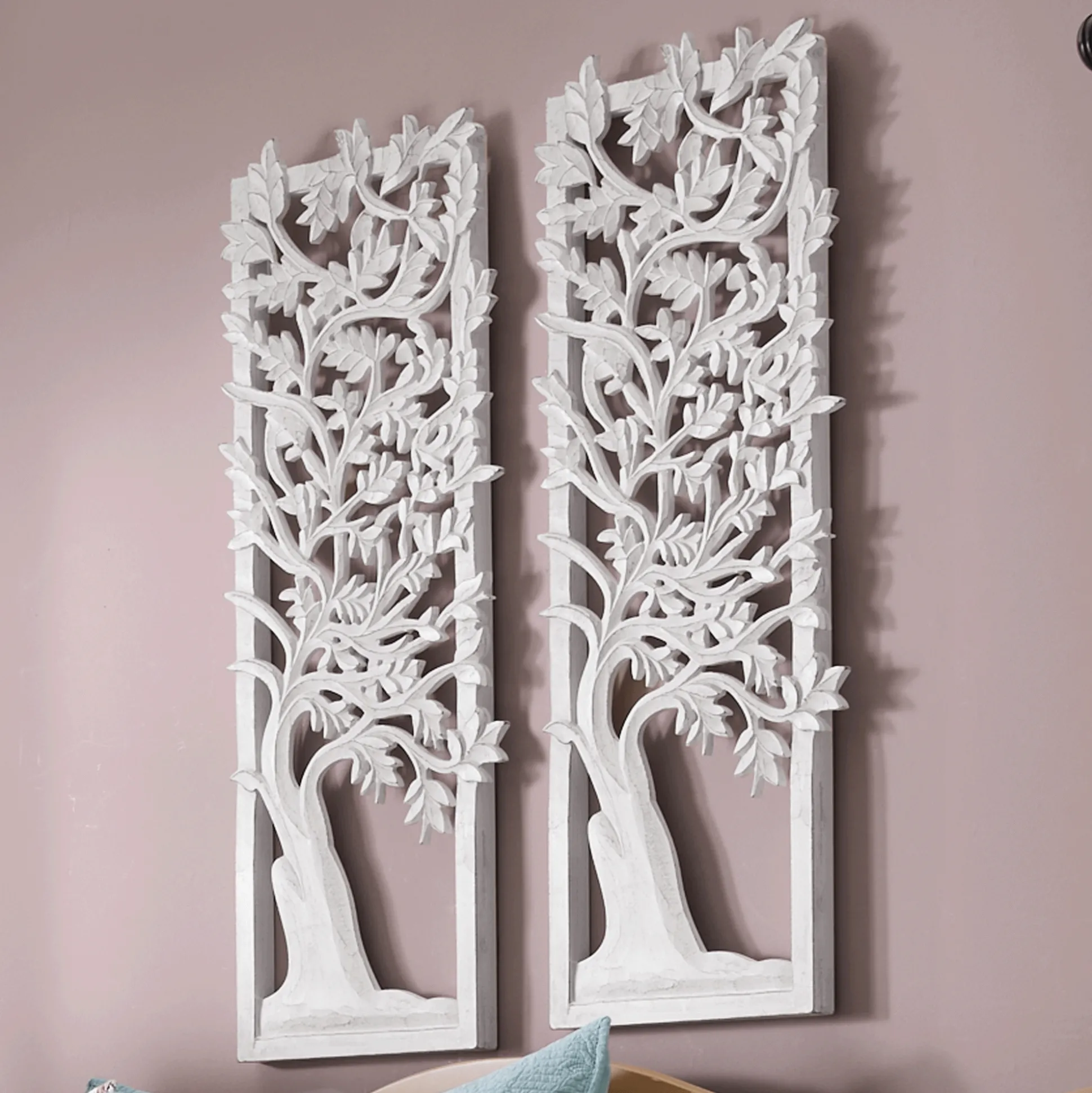 Carved Tree Wall Panel