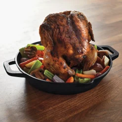 Cast Iron Chicken Roaster Pan