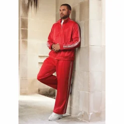 Casual 2 Piece Men's Active Set with Side Stripe Accents