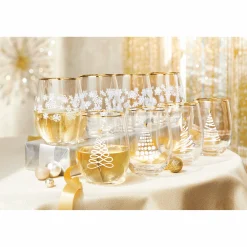 Celebrations by Mikasa Set of 4 Stemless Wine Glasses