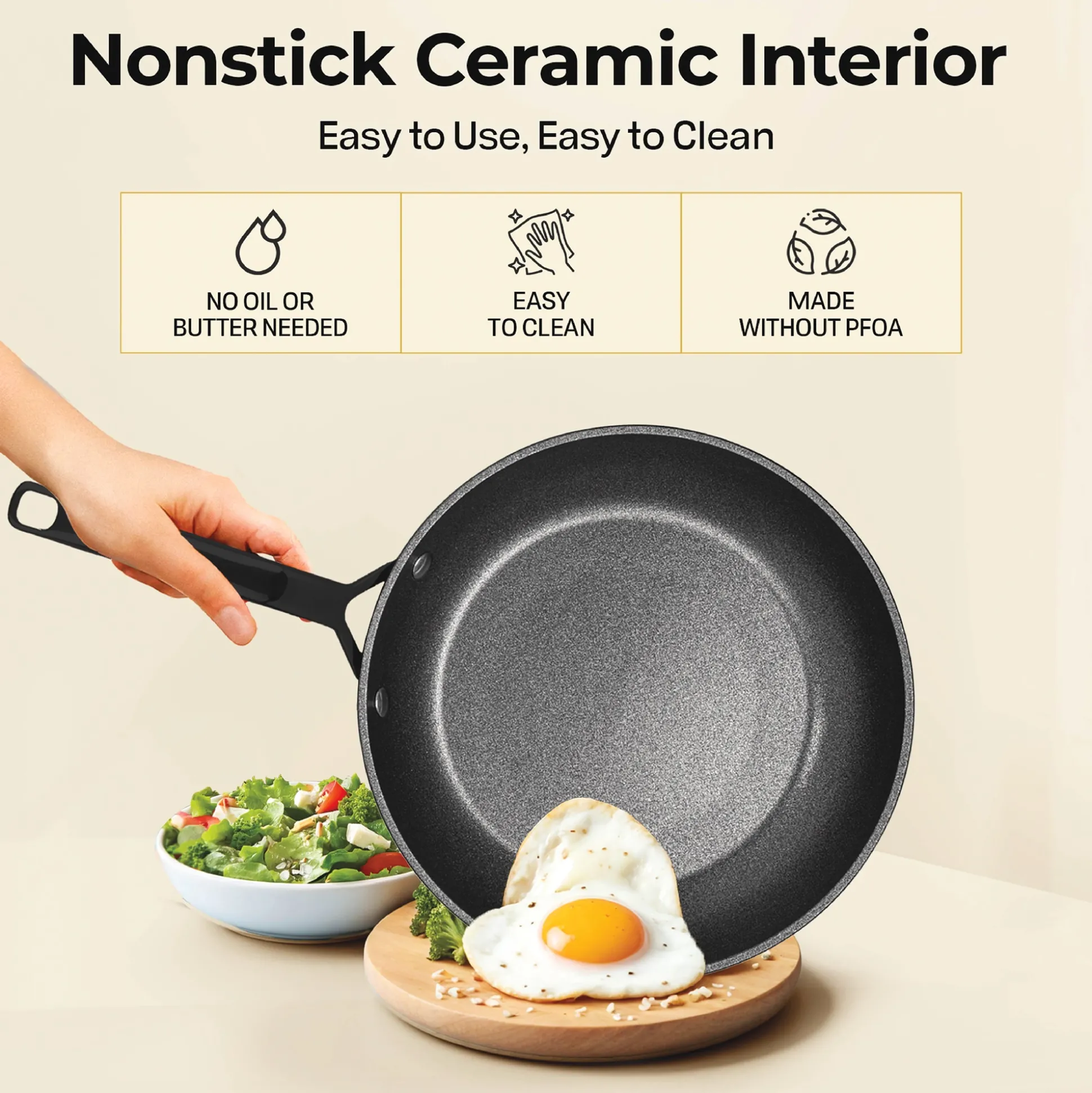 Ceramax 20-Piece Ceramic Nonstick Cookware Set