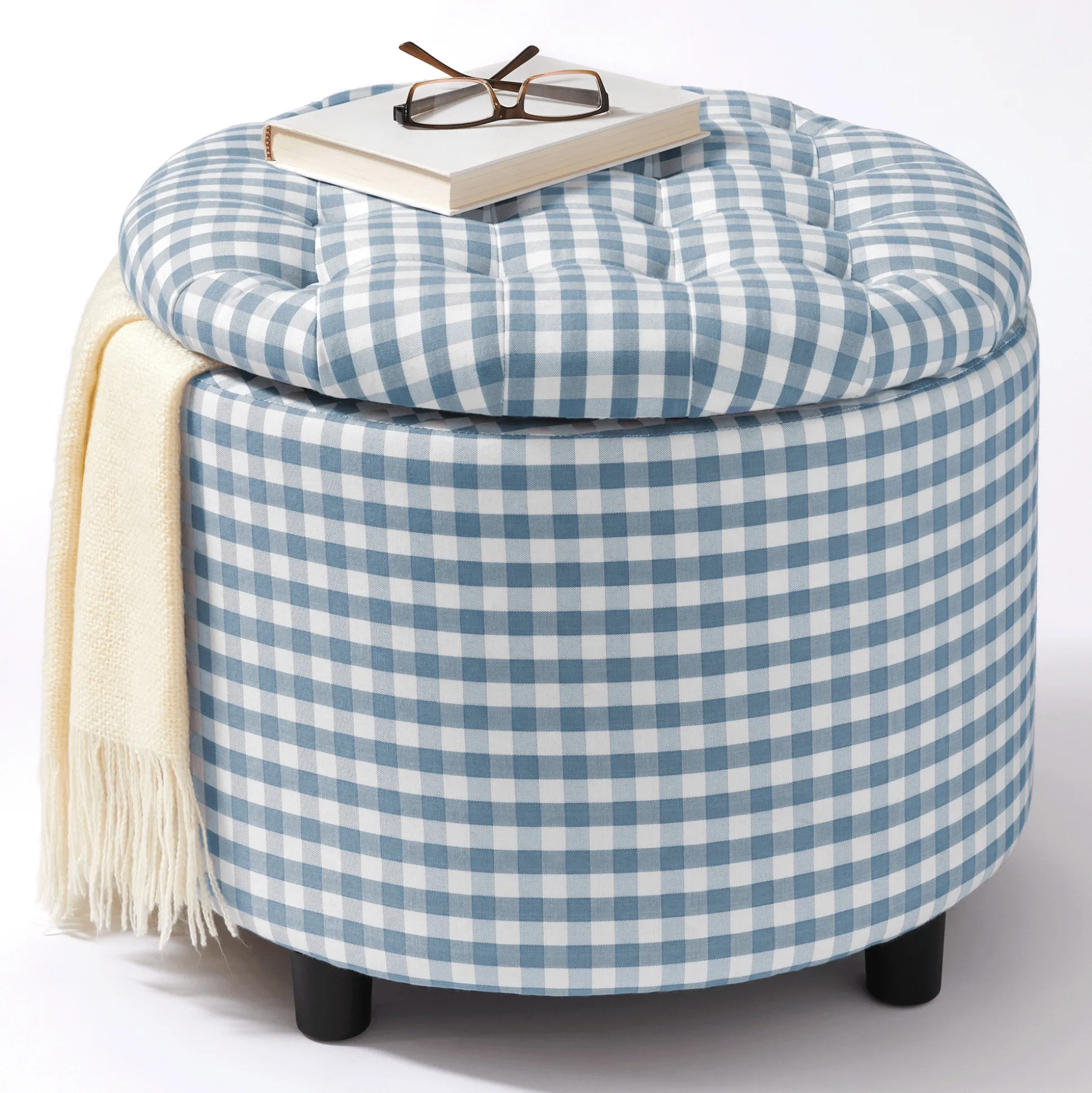 Check Storage Ottoman