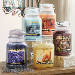 Cheerful Large Jar Candle, 24 Ounces