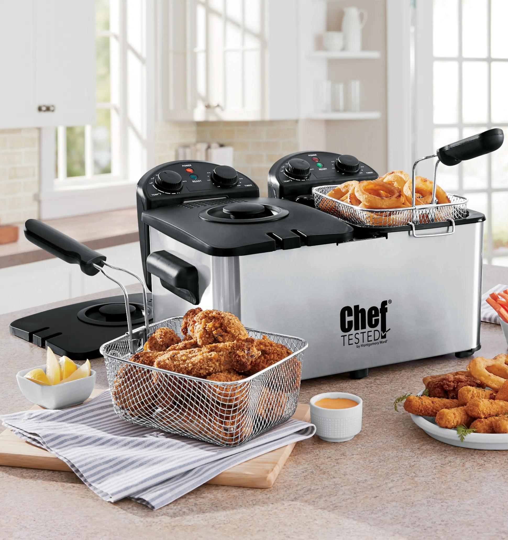Chef Tested Double Tank Deep Fryer by Wards