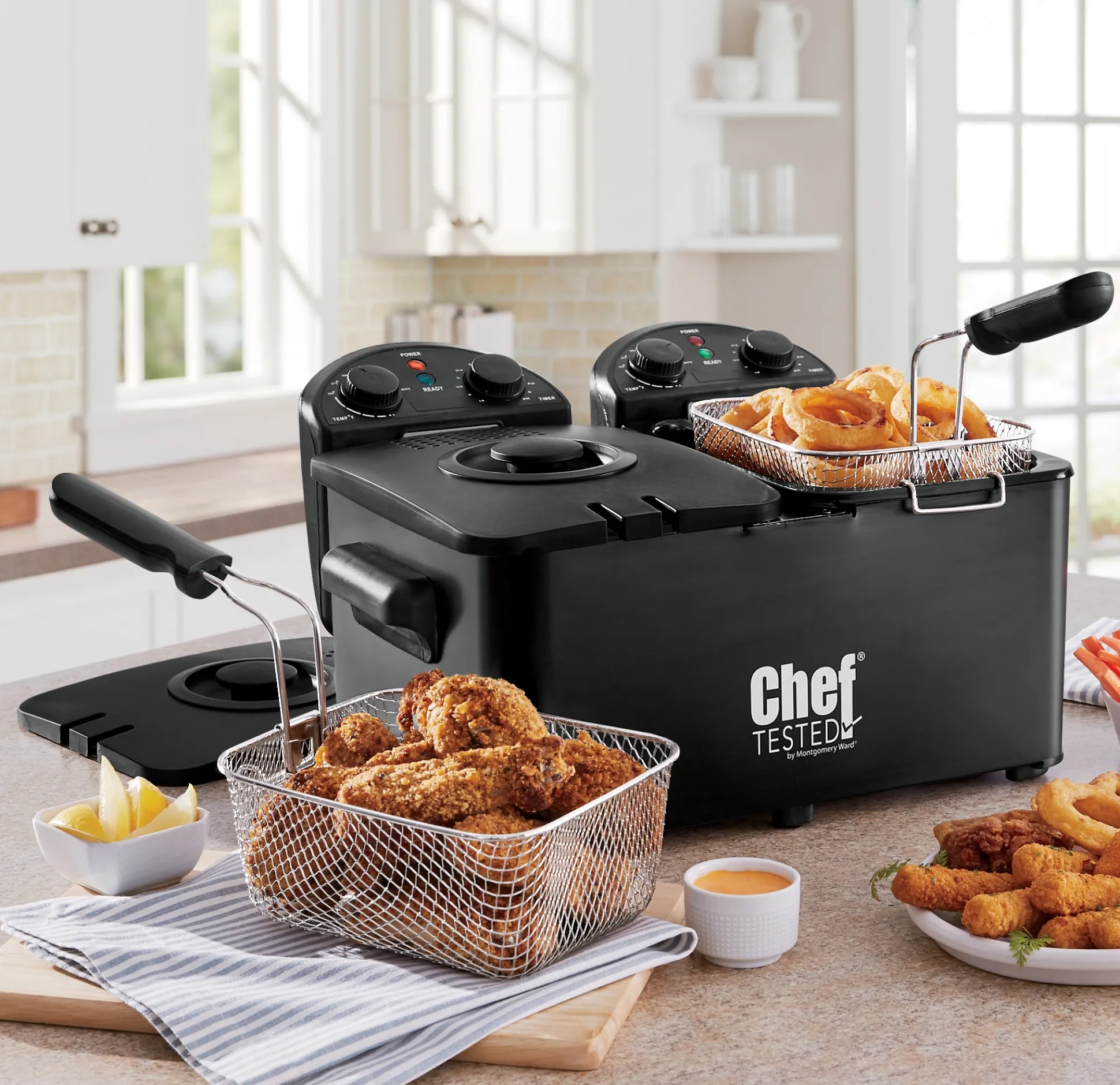 Chef Tested Double Tank Deep Fryer by Wards