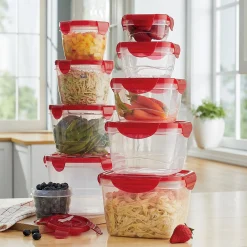 Chef Tested 20-Piece BPA-Free Food Storage Set with Snap-Lock Lids