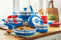 Chef Tested 8-Piece Ceramic Banded Cookware Set by Wards