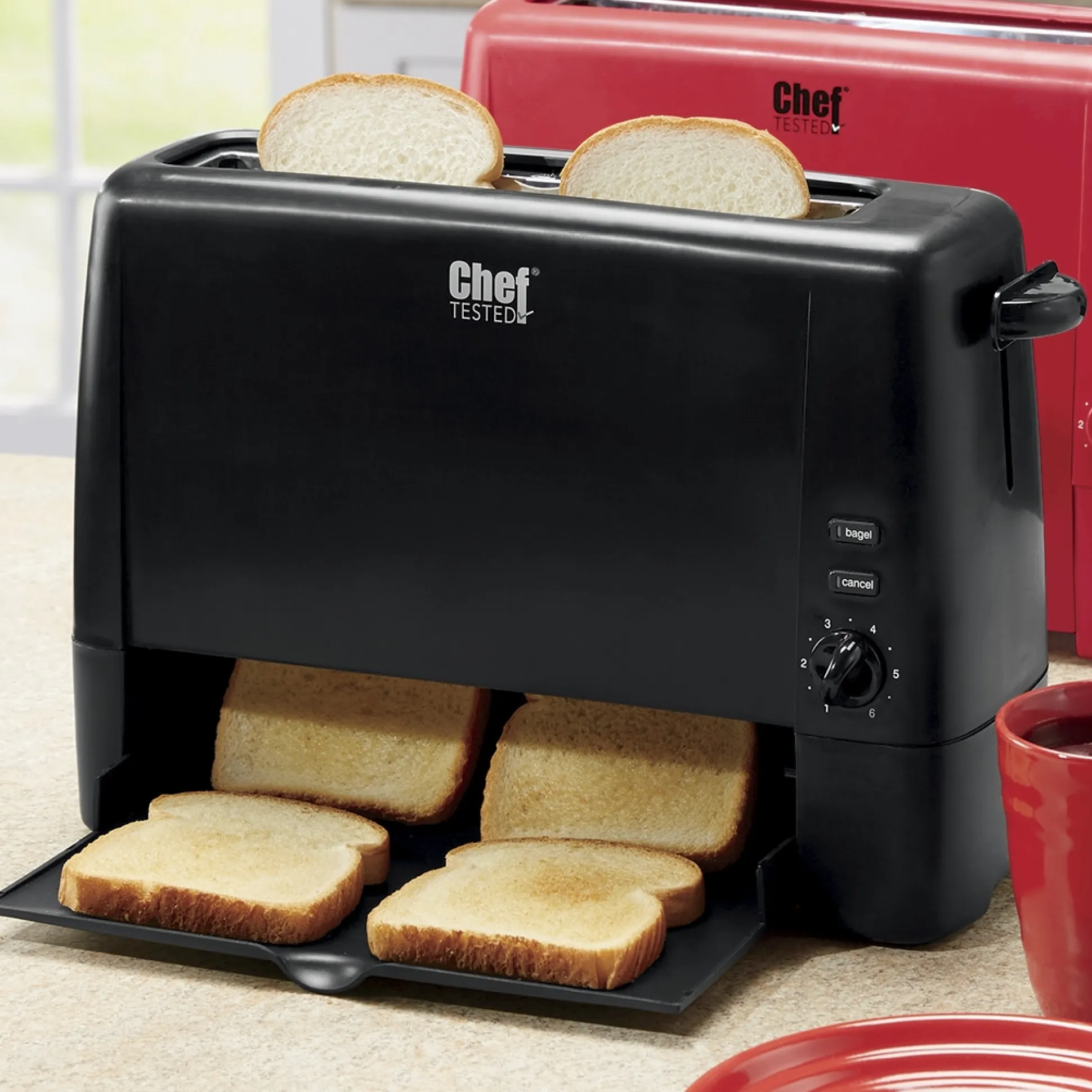 Chef Tested Quick Serve Slide-Out Toaster