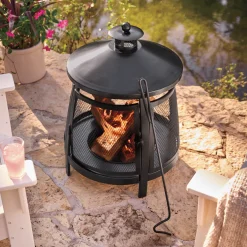 Cheree Chimney Fire Pit with Poker