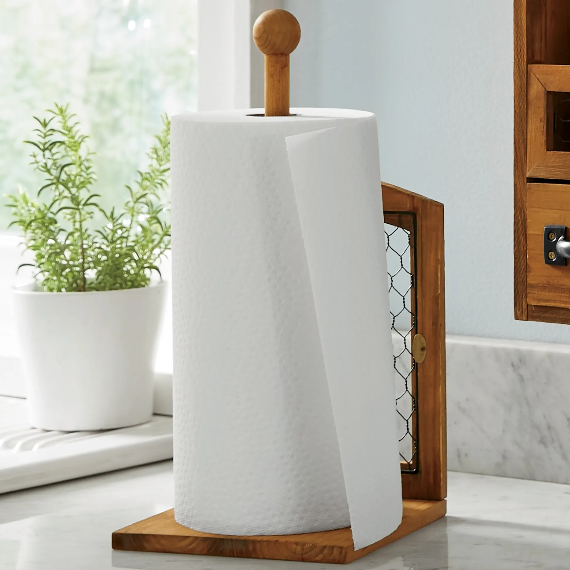 Chicken Wire Paper Towel Holder