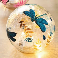Choice of 3 Lit Glass Spring Orbs