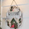 Christmas Cardinal Welcome Sign