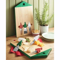 Christmas Serving Board with Utensils
