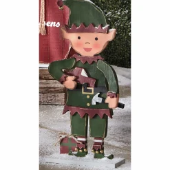 Chunky Wood Christmas Elf