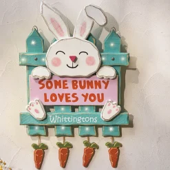Chunky Wood Cutouts Lit Some Bunny Loves You Sign